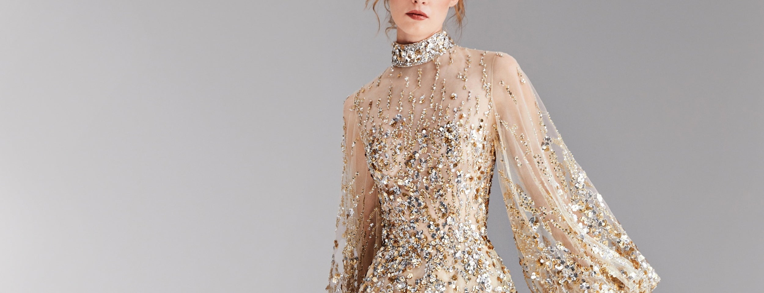 High Neck Evening Gowns | Modest Formal Dresses
