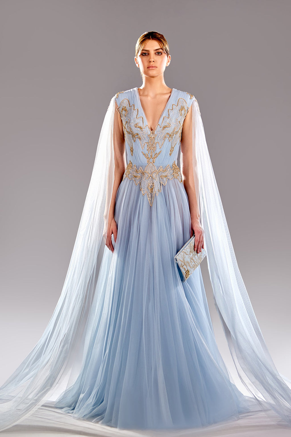 Tulle embroidered dress – HERTROVE