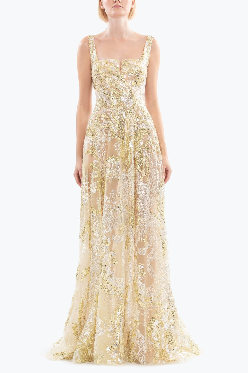 Embroidered Long Dress – HERTROVE