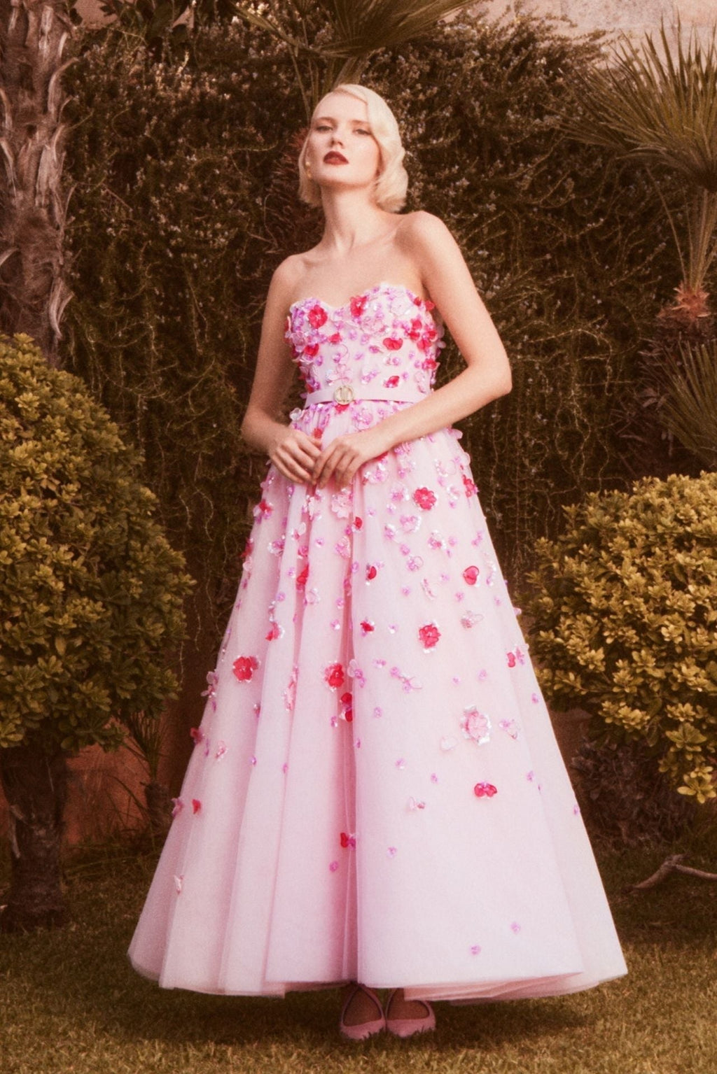 beaded midi dress with floral corset This style is intricately launchdate:11/11/2020 VENUS Maxi Cover-Up Dress Size:Ex Small