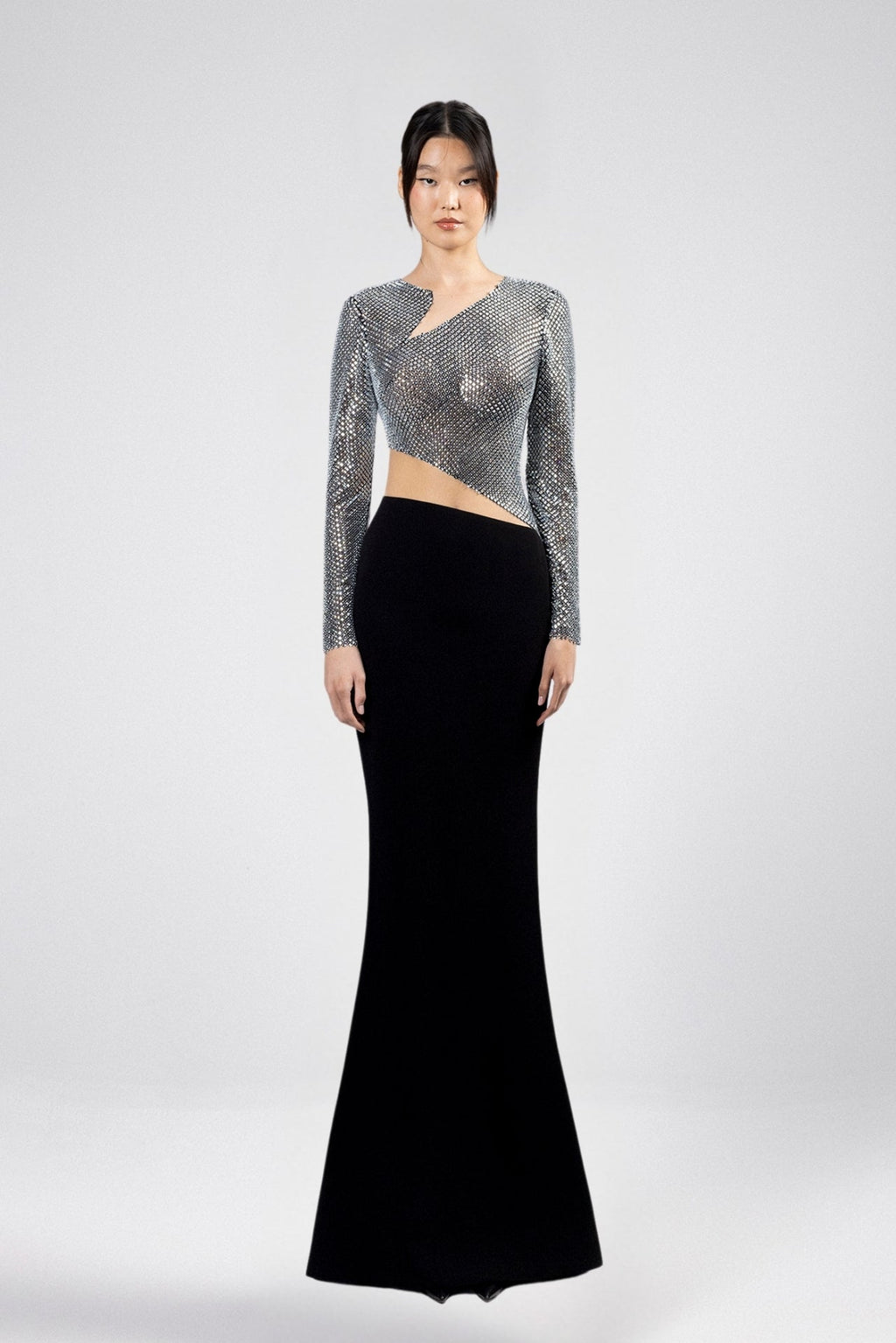 two toned formal dress Two-Tone Evening – HERTROVE champagne two tone wedding dress
