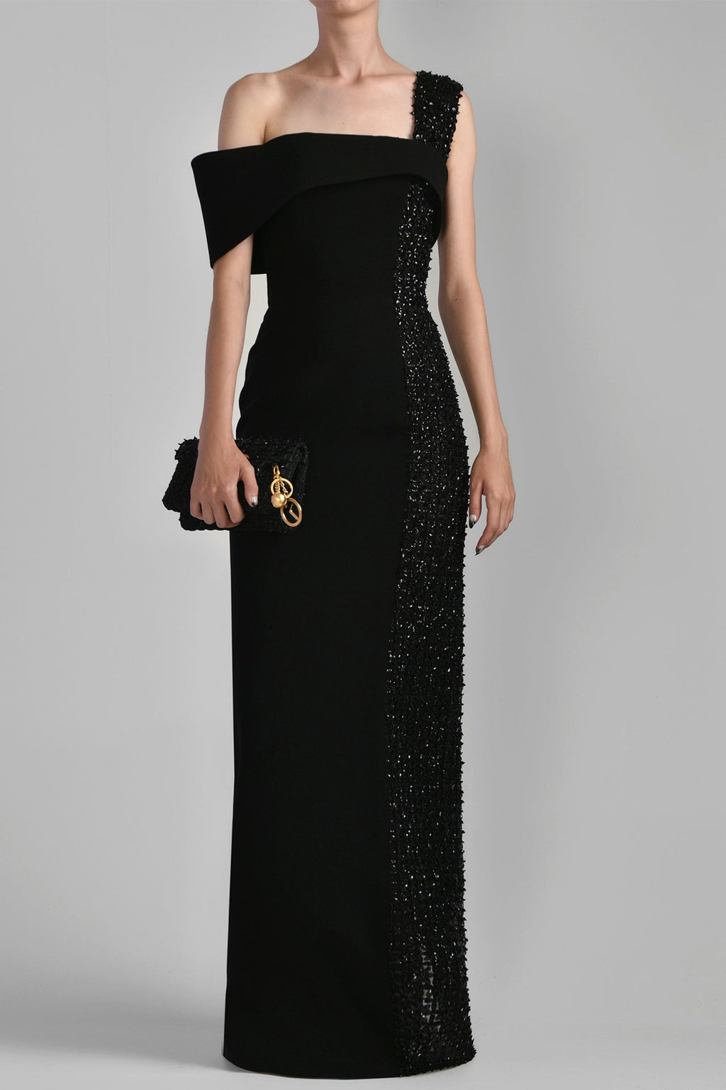 オールインワン・サロペット Saiid Kobeisy One Shoulder Asymmetric, Beaded Dress One shoulder asymmetric, beaded dress – Saiid Kobeisy Online