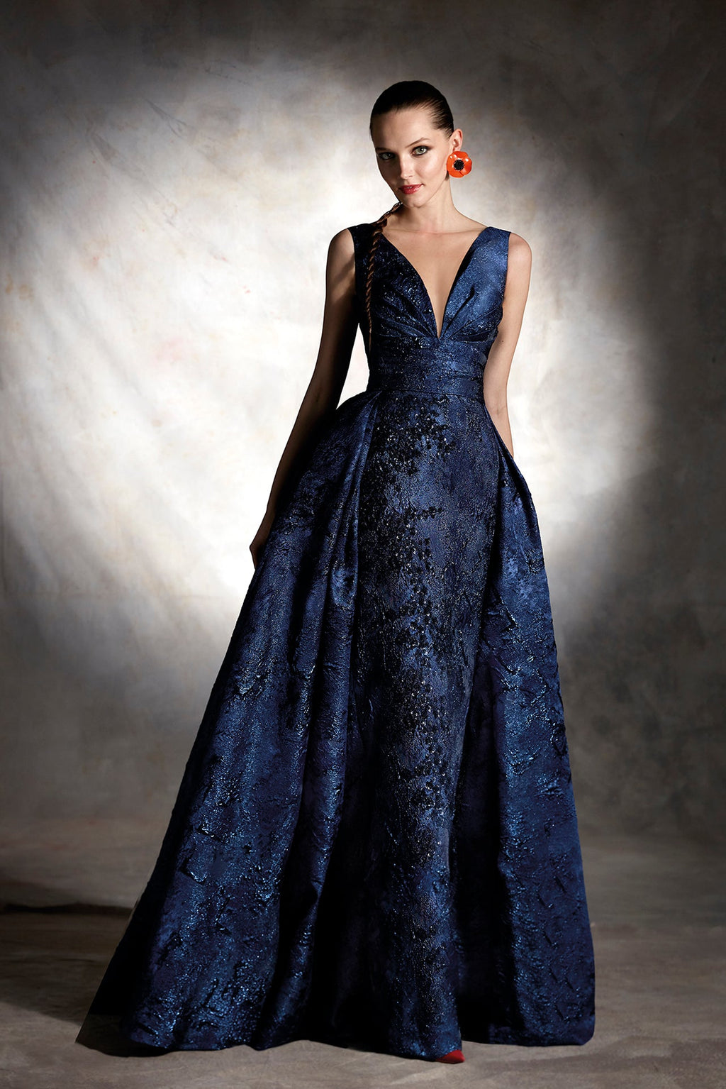 brocade lace dress A-Line Metallic Brocade Midi Formal Cocktail Dress