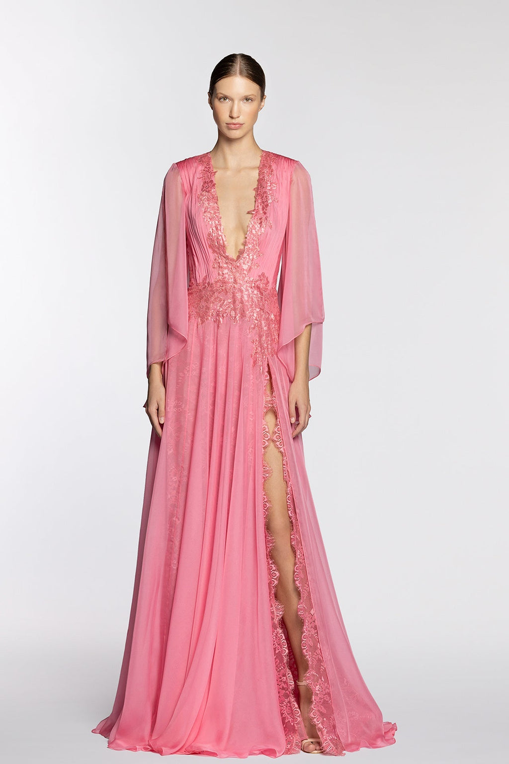 deep v chiffon dress neck embroidered – HERTROVE deep v neck mini dress Burgundy Target Dress | Color:Sage Crepe / Sage Chiffon or special events Pirate Costume Women