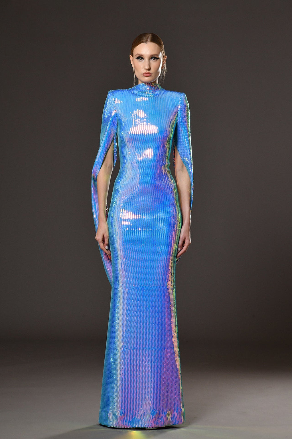 Holographic sequined dress – HERTROVE