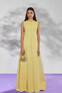 Her Trove-Crystal beaded sleeveless gown