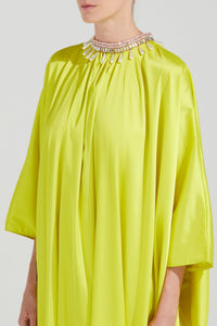 HerTrove-Soft satin Kaftan dress