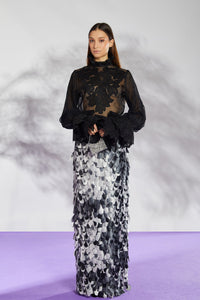 Her Trove-Lace shirt with skirt