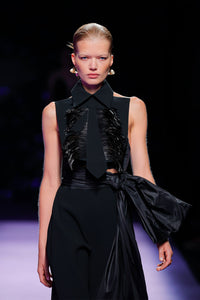 Her Trove-Collared sleeveless top with pants