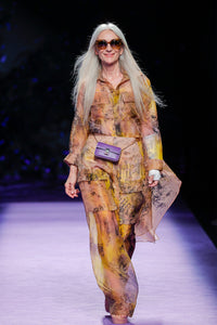 Her Trove-Printed organza set 