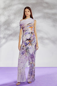 Her Trove-Long printed top with trousers
