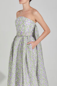 HerTrove-Brocade corset dress 