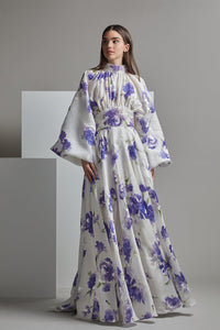 Her Trove-Puff sleeves floral dress