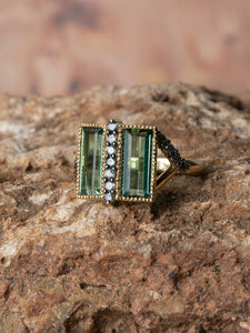 HERTROVE-NARCISSA DIAMOND TOURMALINE RING