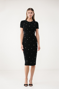 HerTrove-Pearl embellised Vintage dress