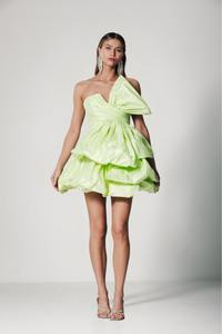 oversized bow mini dress Mac Duggal 49210