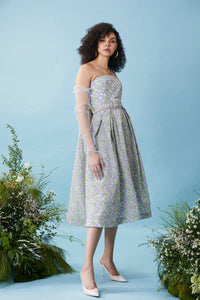 HerTrove-Brocade corset dress 