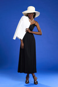 HerTrove-Handmade pleated silk tulle dress with jacket