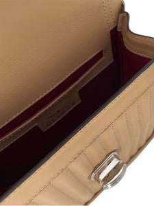 HerPorte- Ginette Mini Camel Brown Quilted Leather Handbag