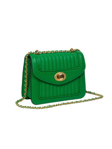 HerPorte- Ginette Mini Green Quilted Leather Handbag