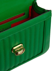 HerPorte- Ginette Mini Green Quilted Leather Handbag