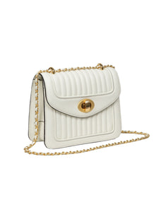 HerPorte- Ginette Mini White Quilted Leather Handbag