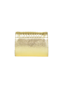 HerPorte-Gold Jeanne Small Hand quilted leather Clutch Bag 