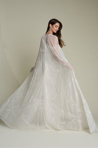 HerTrove-Beaded Cape and Button Closure