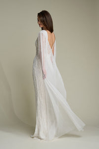 HerTrove-Beaded Cape and Button Closure