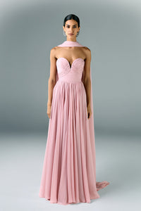 pink muslin dress Gingham Cherries / Muslin Smocked Tube Dress