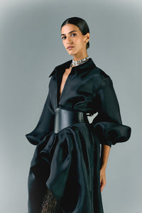 HerTrove-Gazar oversized shirt and embroidered mermaid skirt
