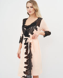 HerTrove-Bamboo Chantilly Lace Robe