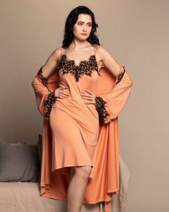 HerTrove-Jersey Lace-Trim Nightdress