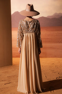 HerTrove-Empire-cut flowy crepe dress