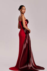 HerTrove-Sheer bodice corseted dress