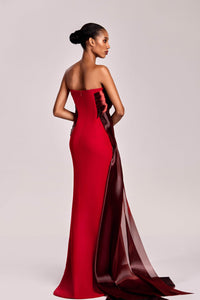 HerTrove-Sheer bodice corseted dress