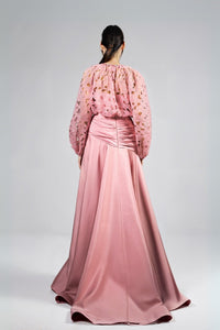 HerTrove-Patterned Top With Skirt