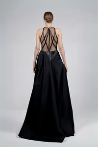 HerTrove-Illusion Back Sequined Dress