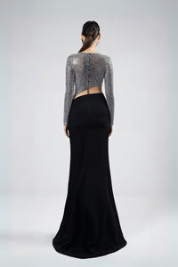 HerTrove-Two-Tone Evening Dress