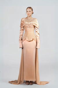 HerTrove-Off Shoulder Top With Skirt