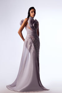sculpted pleats dress Sculpted Bodice Dress with Radiant Pleats Burgundy / US 14