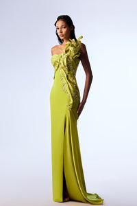 HerTrove-Intricate embroidery and organza dress