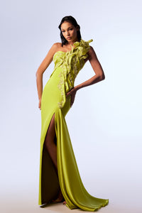 HerTrove-Intricate embroidery and organza dress