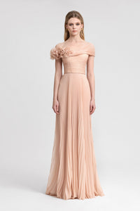 Asymmetrical Chiffon Corset Dress HERTROVE Asymmetrical Chiffon Corset Dress HERTROVE