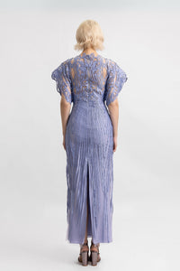 HerTrove-Lilac Lace Column Gown