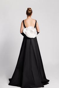 HerTrove-Sleeveless column dress with pearls