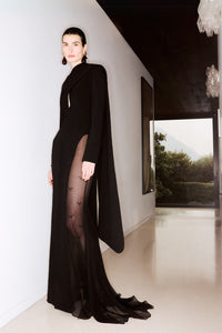 HerTrove-Jacket with semi sheer skirt