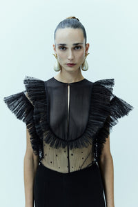 HerTrove-Tulle Top With Skirt