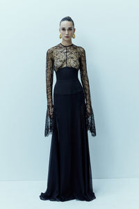 HerTrove-Long Sleeves Lace Dress