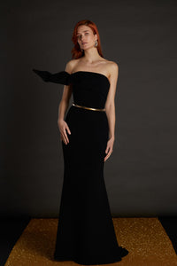 Her Trove-Strapless Mermaid Dress